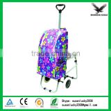Low price folding shopping cart with EVA wheels (directly from factory)
