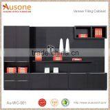 High Grade MDF Painted Black Filing Cabinet