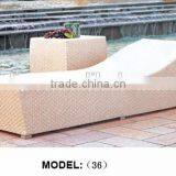 Luxury Outdoor Swimming Round Pool Sunbed With Backrest Sell Hot in 2015 thumbnail-3