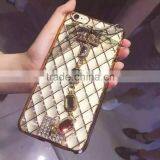 Luxury Shockproof Bling Plating Rhombus Soft TPU Cover Case For Iphone 6/6 Plus thumbnail-4