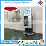 Wi-Fi / Ethernet Connection Public Mobile Phone Charging Kiosk With Network Digital Signage Function APC-06B thumbnail-3