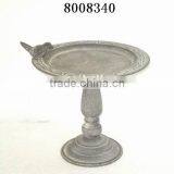 Vintage Style Garden Decor Metal Birdbath