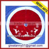 Hot Sale Reindeer Design Red Fashion Felt Christmas Tree Skirt thumbnail-1