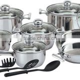 15pcs set bohmann cookware/reoona cookware/ecoramic cookware