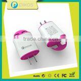 Best Quality Fast Charging Qualcomm 2.0 Dual USB Quick Charge Travel Adapter thumbnail-3