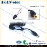 5mm x 3.5mm x 1.1mm Cable Wire DC Male Plug Types For DC Power Charger Laptop Notebook
