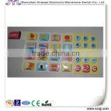 Graphic overlays for children study membrane stickers/panels in 4-C printing