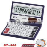 12 digits dual power currency pocket calculator DT-300