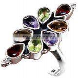 Sterling Silver Coral & Turquoise. Ring, Semiprecious Ring, Sterling Silver Rings thumbnail-2