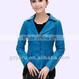 Women Leather Jackets in China / Leather Jackets Guangzhou thumbnail-1