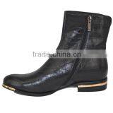 Boots on Sale Black Boots Puppy Heel Leather Ankle Boots thumbnail-5