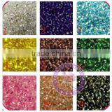 Feilang 3mm fashion cheap hollow colorful tube glass seed beads for Christmas