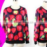Strawberry Galaxy Swearshirts Casual Jumpers Long Sleeves 3D Galaxy Hoody Space Digital Printed thumbnail-1