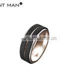 2016 Hot Selling 8mm Rings Wedding Rings Band Fashion High Polish Carbon Fiber Titanium Band thumbnail-6
