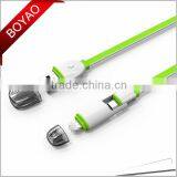 2016 Hot Selling Multi-function 2 in 1 Usb Data Cable, Flat Micro Usb Data Cable thumbnail-1