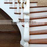 wooden stair handrail and balustrade
