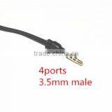 Top Grade Cabletolink Gold 3.5mm Headphone Splitter Jack Male to 2 Dual Female Cable thumbnail-2