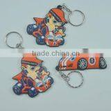 Hot Sale Free Design Cartoon Car Shape Fashion Soft Pvc Keychain