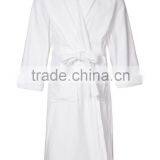 shengsheng 100% cotton white unisex terry hotel style bath robe