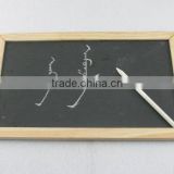 Slate memo with wooden frame & slate pencil 30604