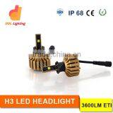 High Power 24w Car hs Led Headlight Bulbs 12v h3 Automotive Led Headlight