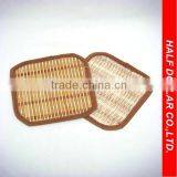 2pcs Bamboo Mats/Table Mats/Placemats For One Dollar Item,Heat Resistant For Kitchen Use