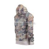 Custom Street Wear Pocket Front Men Camo Printed Full Zip Hoodie thumbnail-2