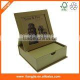 2015 Hot Sall Memo Note Pad in Design Hardcover Box Holder Photo Frame