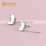 Fashion Geometric Figure Sterling Silver Gemstone Stud Earrings for Stylish Women thumbnail-6