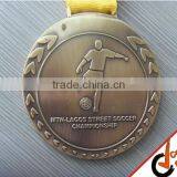 wholesale custom marathon sport metal medal with ribbon