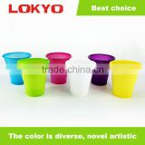 7OZ disposable rainbow color pp plastic cup custom plastic cup