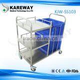 Kareway Stainless Steel Hospital Waste Cart With Wheels,hospital Cleaning Trolley thumbnail-3