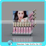Supermarket Acrylic Comestic Makeup Holder Plexiglass Lipstick Display Stand Holder
