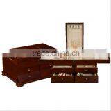Chinese Factories Wholesale Custom Wooden Jewelry Box, Drawer Storage Boxes, Cosmetic Boxes