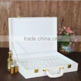 China Factory Wholesale Custom High-grade PU Leather Gift Boxes, White Beautiful Display Box