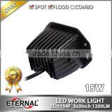 3x3in Cube Pod 15W Flush Mount Pillar 4x4 Jeep Off-road Motorsports Truck Trailer Vehicles High Power LED Work Light Fog Lamp thumbnail-5