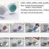 Acrylic Folding Pocket Costmetic Mirror Pink, Blue, Yellow, Green thumbnail-4