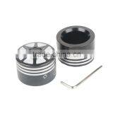 Black Front Axle Nut Cover Bolt For Touring Softail Road King Glide FLTR thumbnail-2