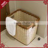 S&D China Large Size New Round Rattan Woven Colored Plastic Storage Baskets, Plastic Laundry Basket thumbnail-3