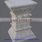 FINE QUALITY ZIARAT WHITE MARBLE PEDESTALS thumbnail-5
