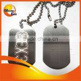 Logo Laser Dog Tag With Neck Chain thumbnail-1