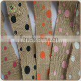 Hot Sale Color Dot Jute Ribbon/natural Jute Ribbon/The Jute Ribbon of Environmental Protection thumbnail-5