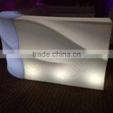 Low Back Restaurant Chairs Fiber Optic Lights Restaurant Bar Counter Table thumbnail-2