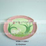 Cheap Price Ceramic Easter Rabbit Design Fruit Plate thumbnail-1