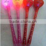 Heart Shaped Cheap Plastic Shining Ballpen thumbnail-1