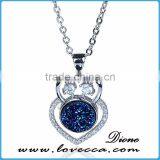 Latest Design Drusy Gemstone Druzy Pendant Wholesale Amethyst Natural Druzy Necklace thumbnail-6