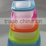 Rainbow Color 14pcs Square Plastic Storage Container thumbnail-2