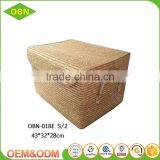 Natural Material Maize Straw Laundry Baskets for Dirty Clothes thumbnail-2