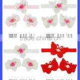 Wholesale 3Pcs Embroidery Butterfly And Heart Shape Flower Baby Hair Accessories thumbnail-6