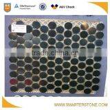 Hainan Water Jet Basalt Mosaic Tile Penny Round Shape